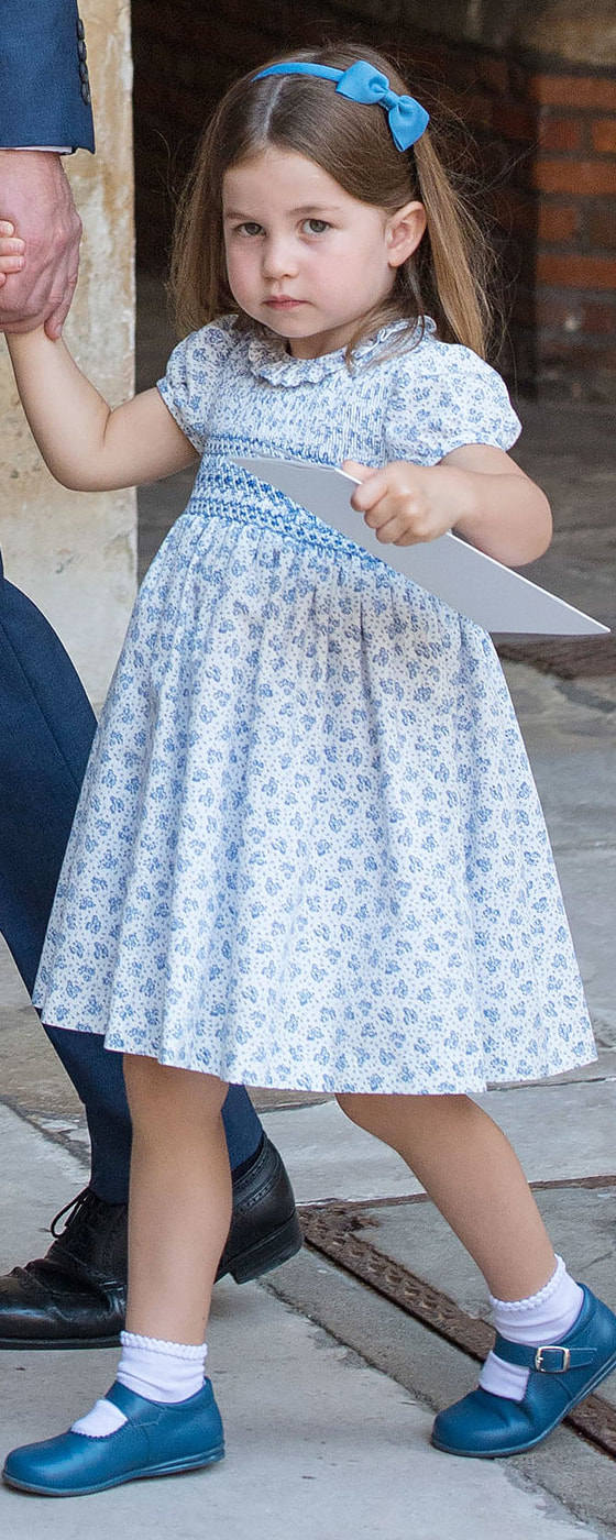 Princess Charlotte wears Pepa & Co Light Blue Small Bow Hairband