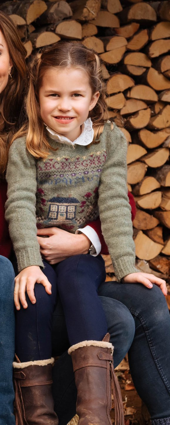Princess Charlotte wears Ralph Lauren Girls Intarsia Wool-Blend Sweater