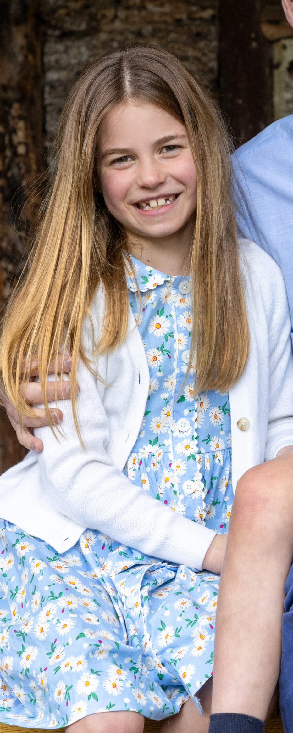 Princess Charlotte wears Reiss Amelia Button Up Cardigan in White