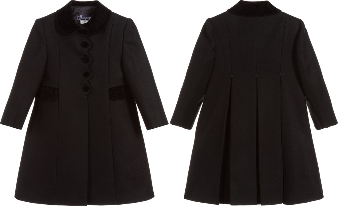 Ancar 'Helen' wool coat in black
