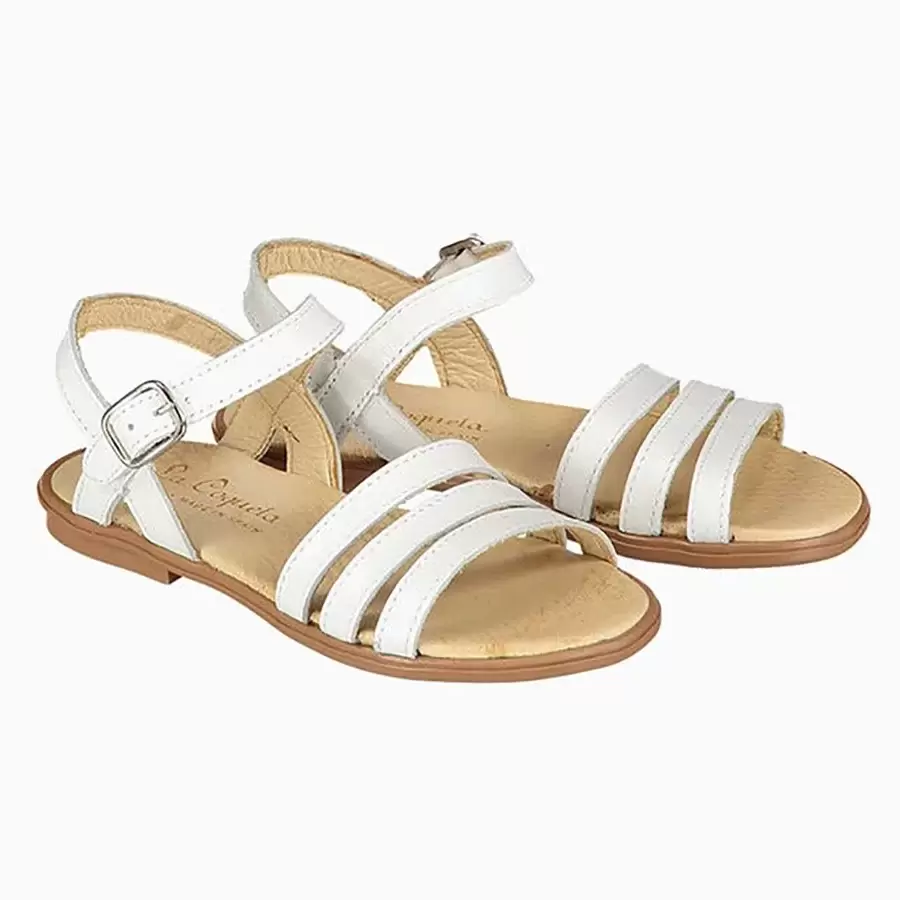 La Coqueta 'Sienna' Sandals in White