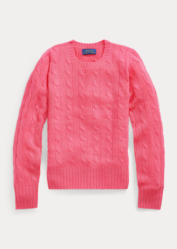 Polo Ralph Lauren Cable-Knit Cashmere Sweater in Terra Rose