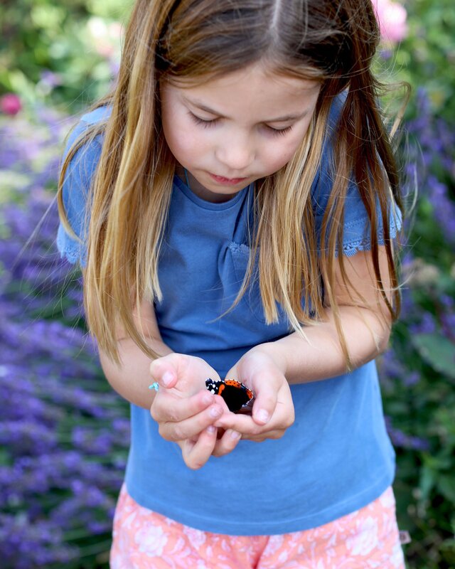 The Duke and Duchess of Cambridge shared an adorable photo of Princess Charlotte gently cradling a butterfly in order to raise awareness of the Big Butterfly Count initiative on 7th August 2021