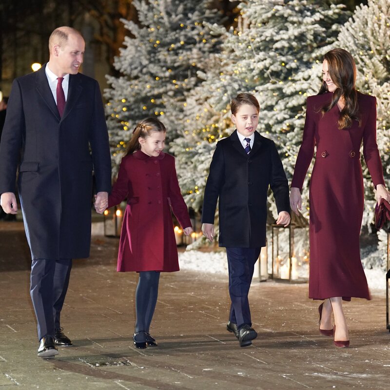 Princess Charlotte joined her parents, The Prince & Princess of Wales, and her eldest brother, Prince George at Westminster Abbey for the 'Together at Christmas' carols service on 15th December 2022