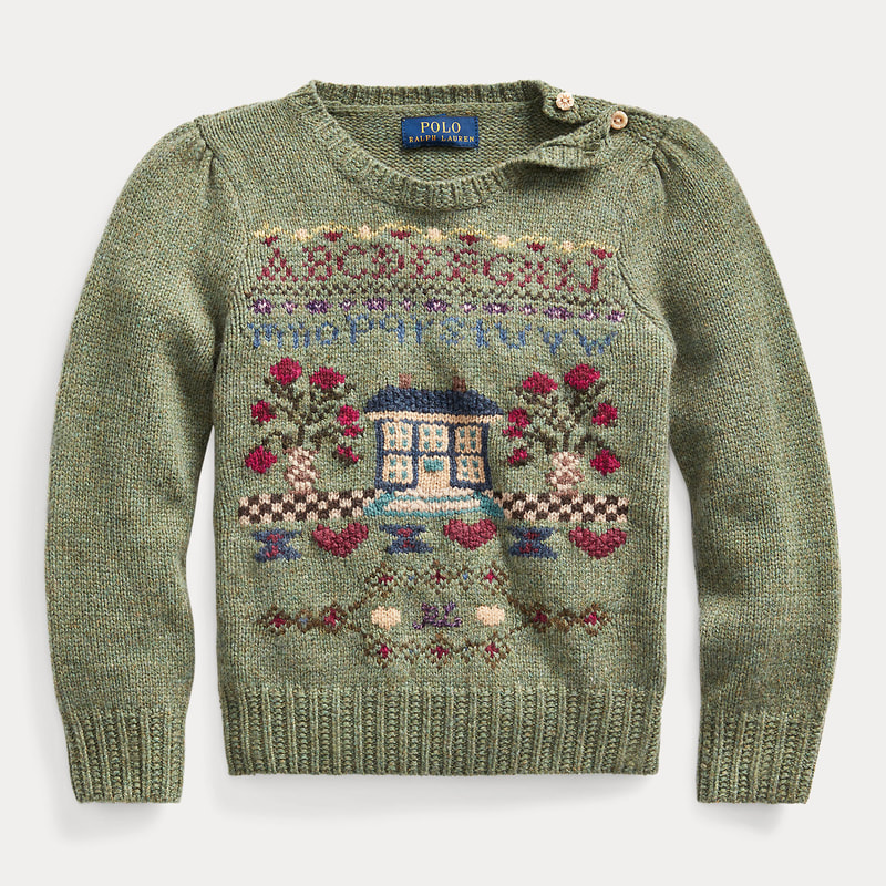 Ralph Lauren Intarsia Wool-Blend Sweater