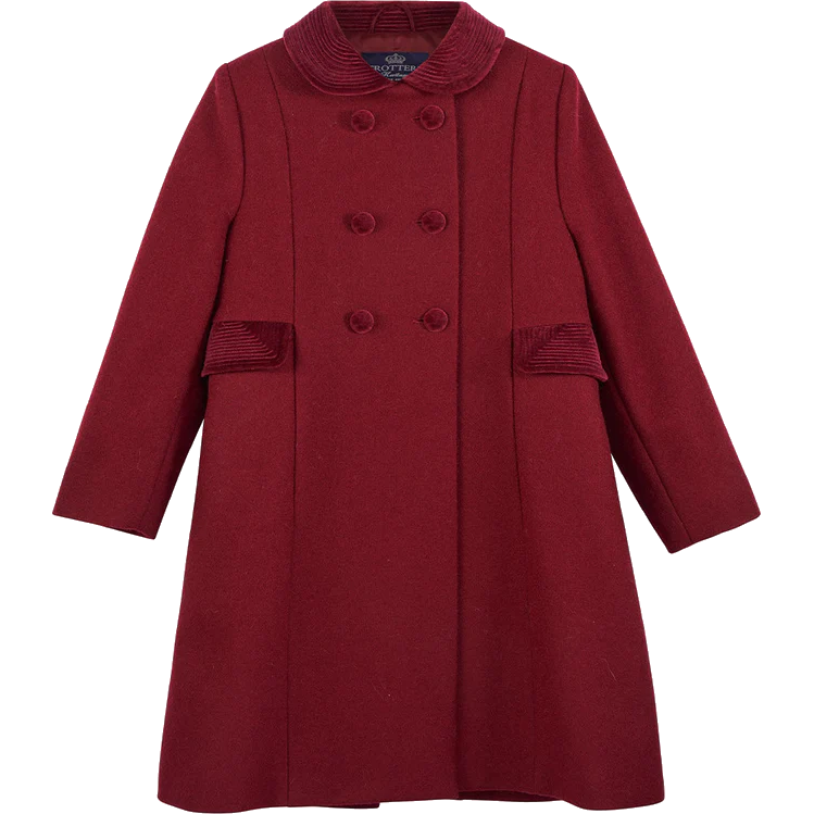 Trotters Heritage Classic Coat in Burgundy